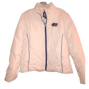 Florida Gator Puffer Jacket XL L White Jacket College